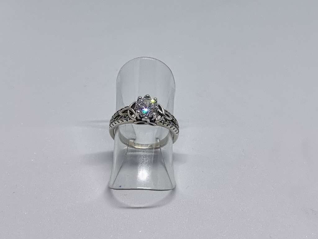 Detailed Silver Ring