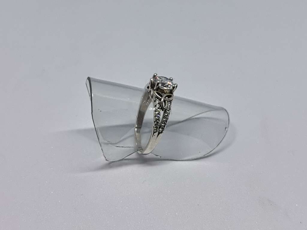 Detailed Silver Ring