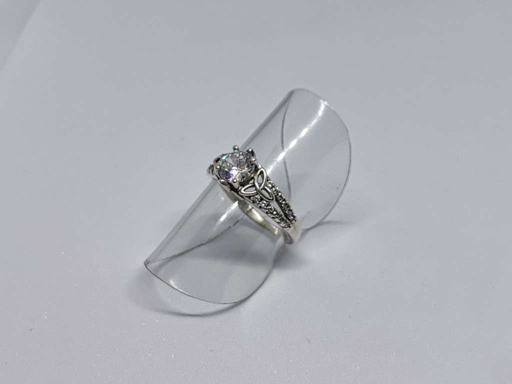 Detailed Silver Ring