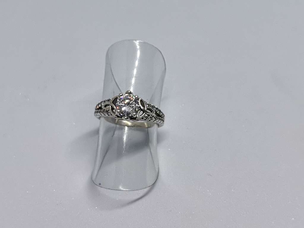 Detailed Silver Ring