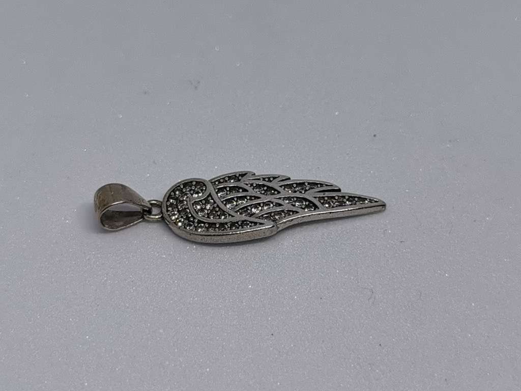 Silver Angel Wing Pendant