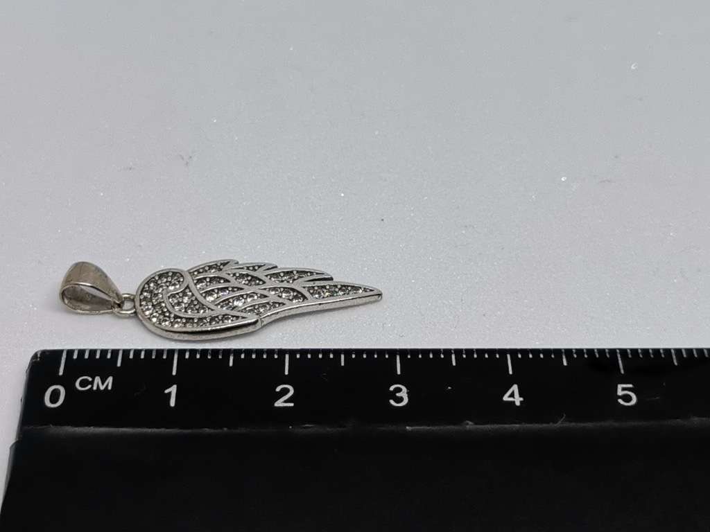Silver Angel Wing Pendant
