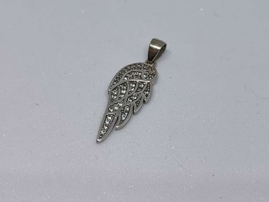 Silver Angel Wing Pendant