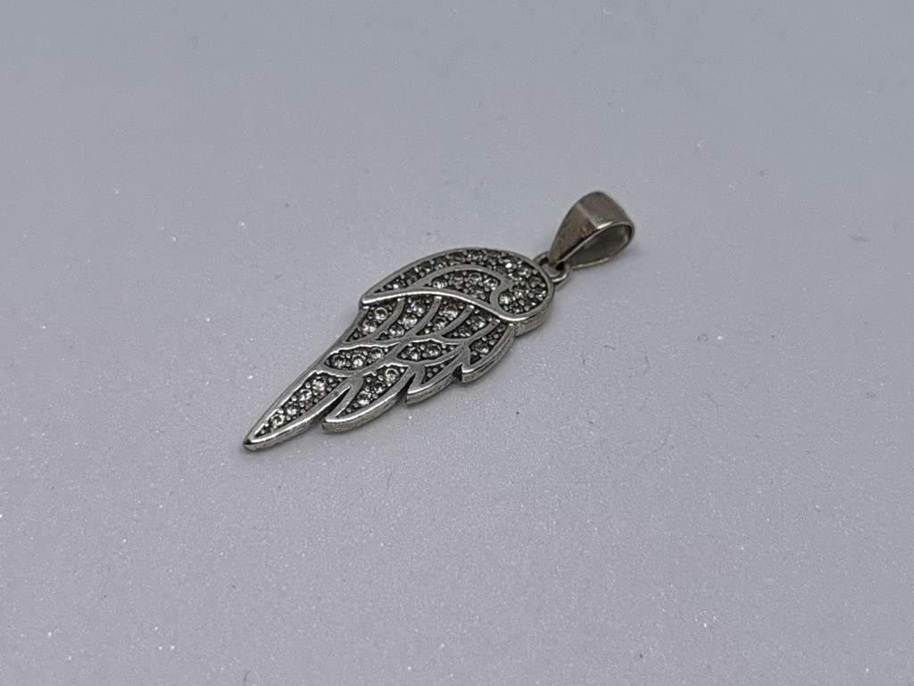 Silver Angel Wing Pendant
