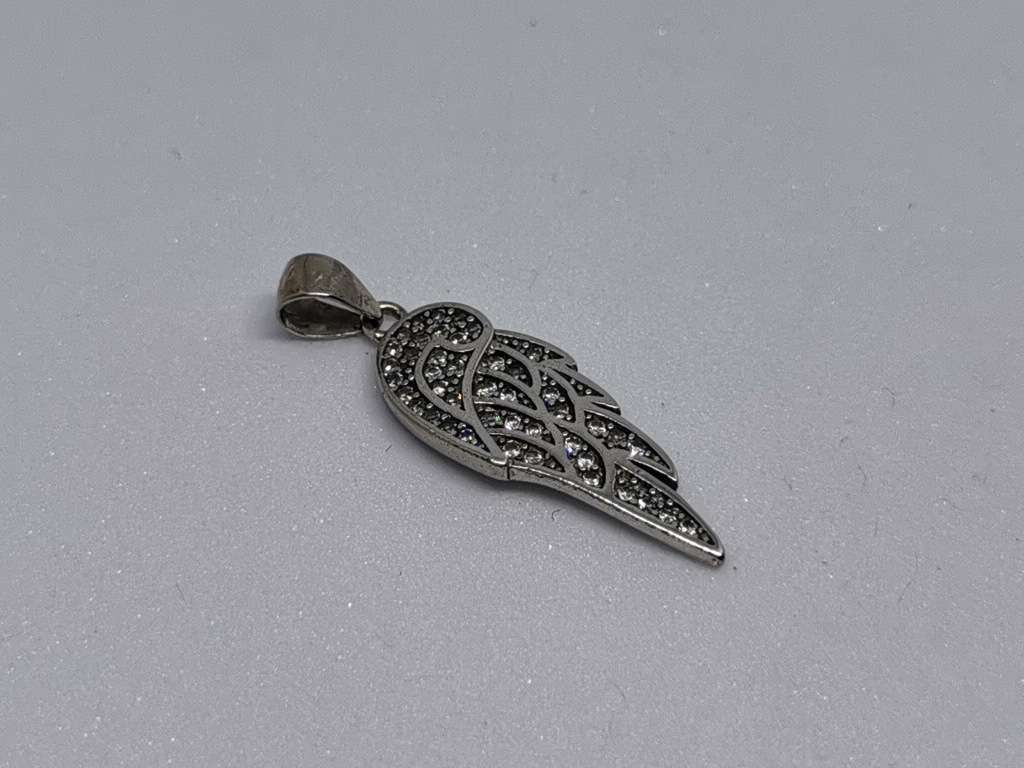 Silver Angel Wing Pendant