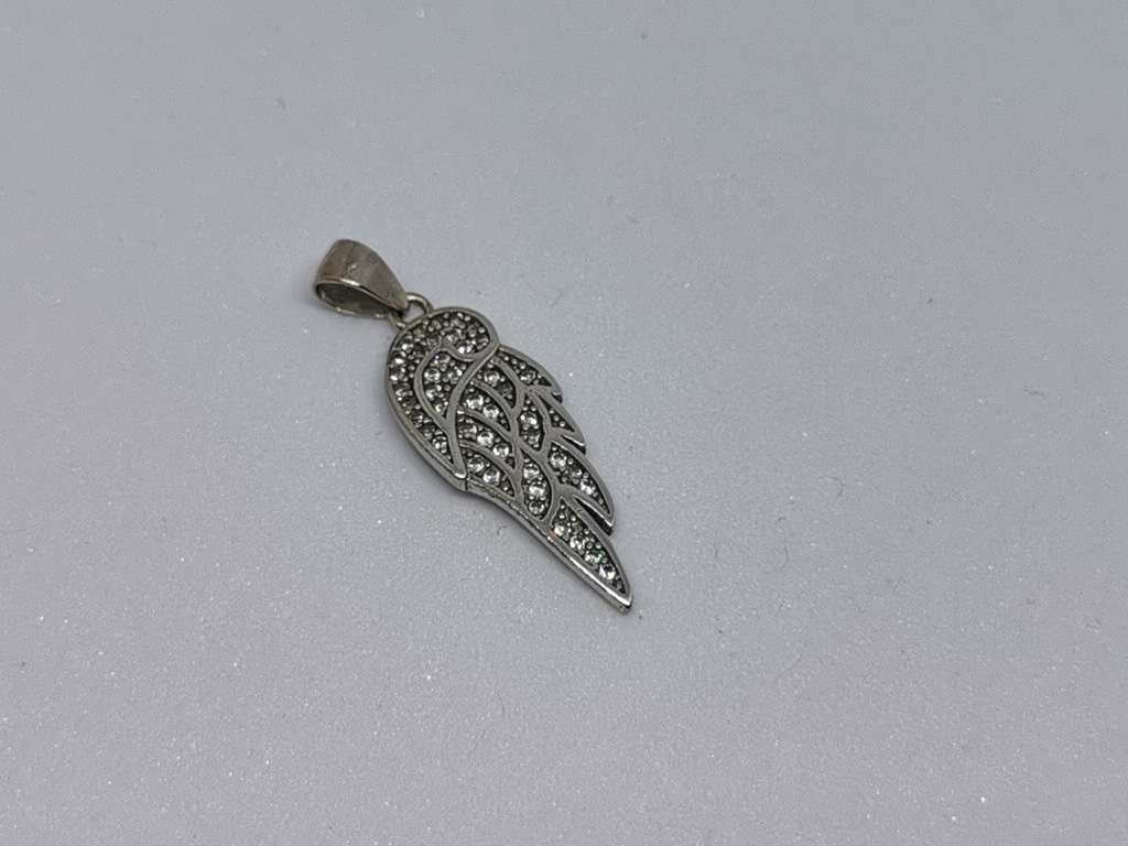 Silver Angel Wing Pendant