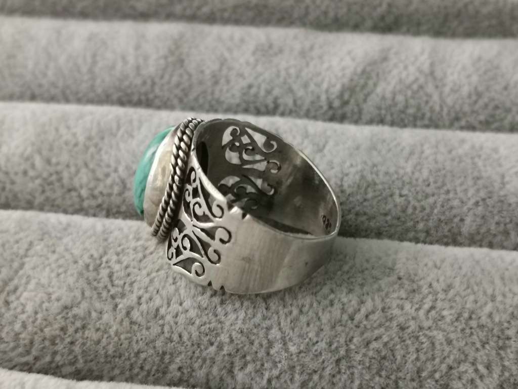 Detailed Silver Ring