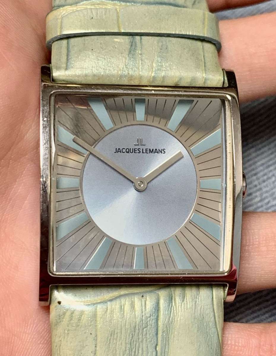 *R1 Auction* Jaques Lemans  Leather Watch