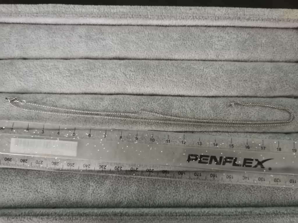 Thin 9ct White Gold Chain