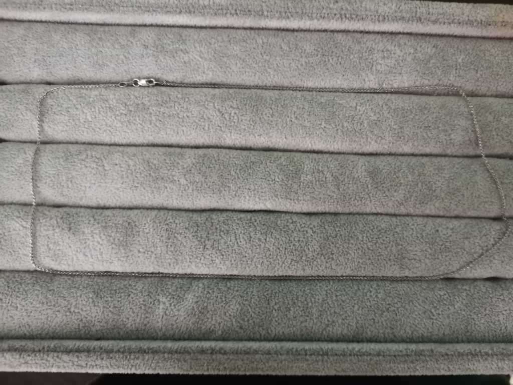 Thin 9ct White Gold Chain