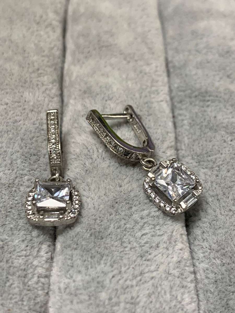 Dazzling Silver Earrings