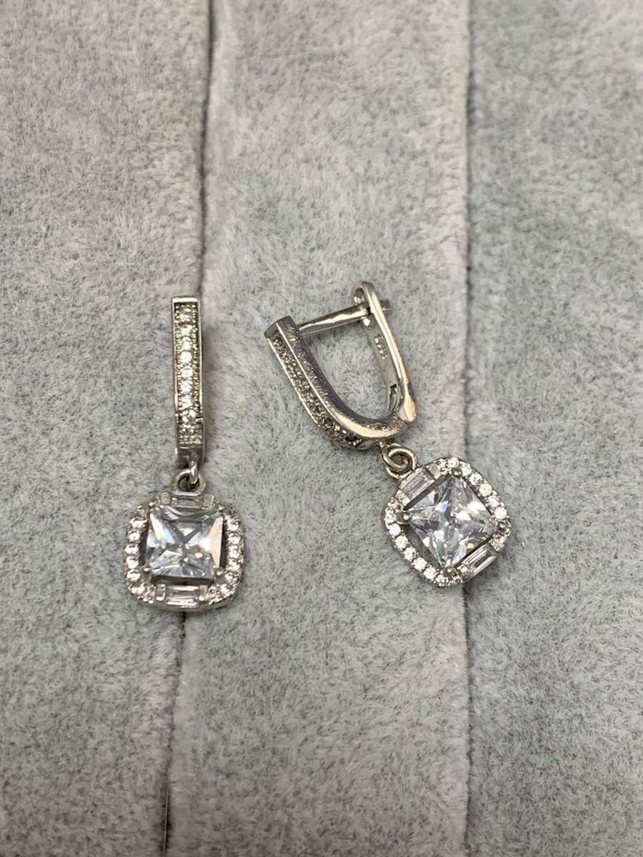 Dazzling Silver Earrings