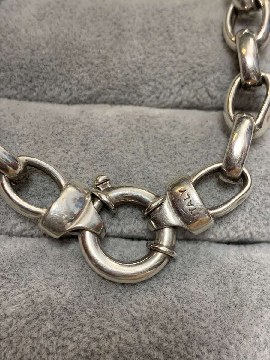 Silver Chain and Bracelet Set