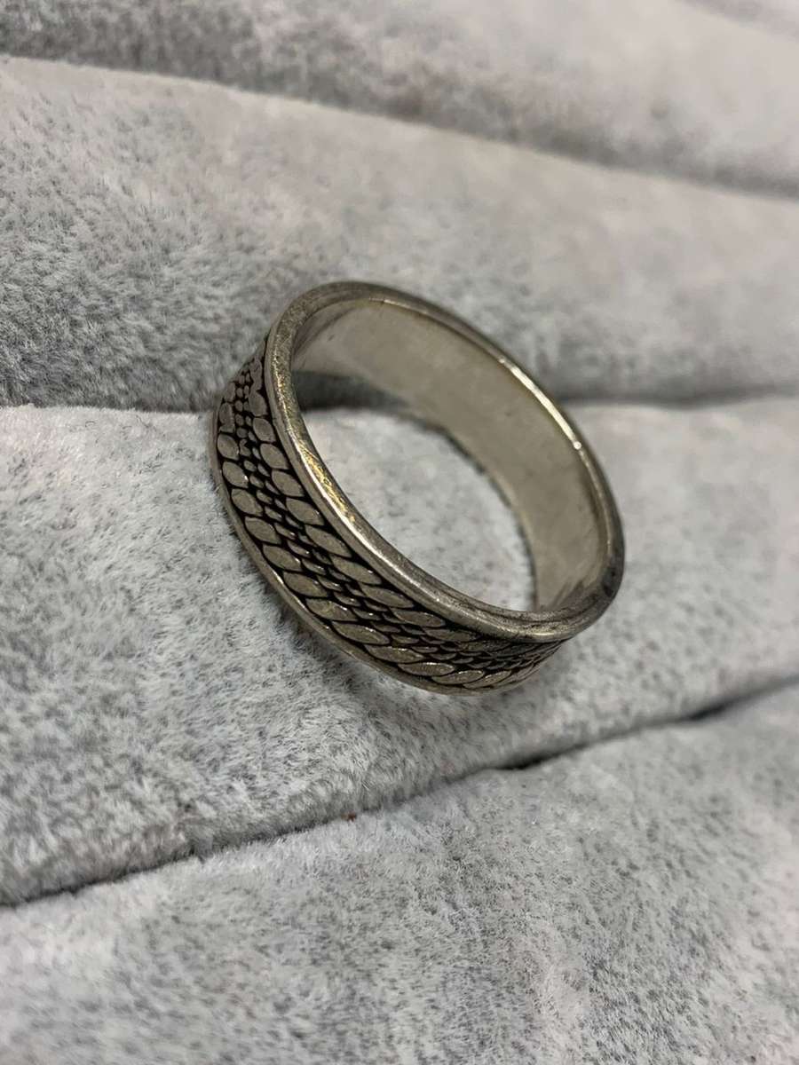 Patterned Silver Ring