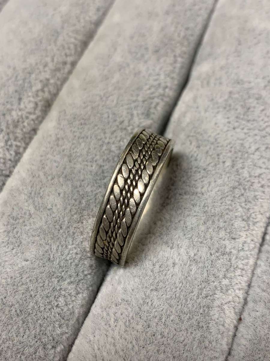 Patterned Silver Ring
