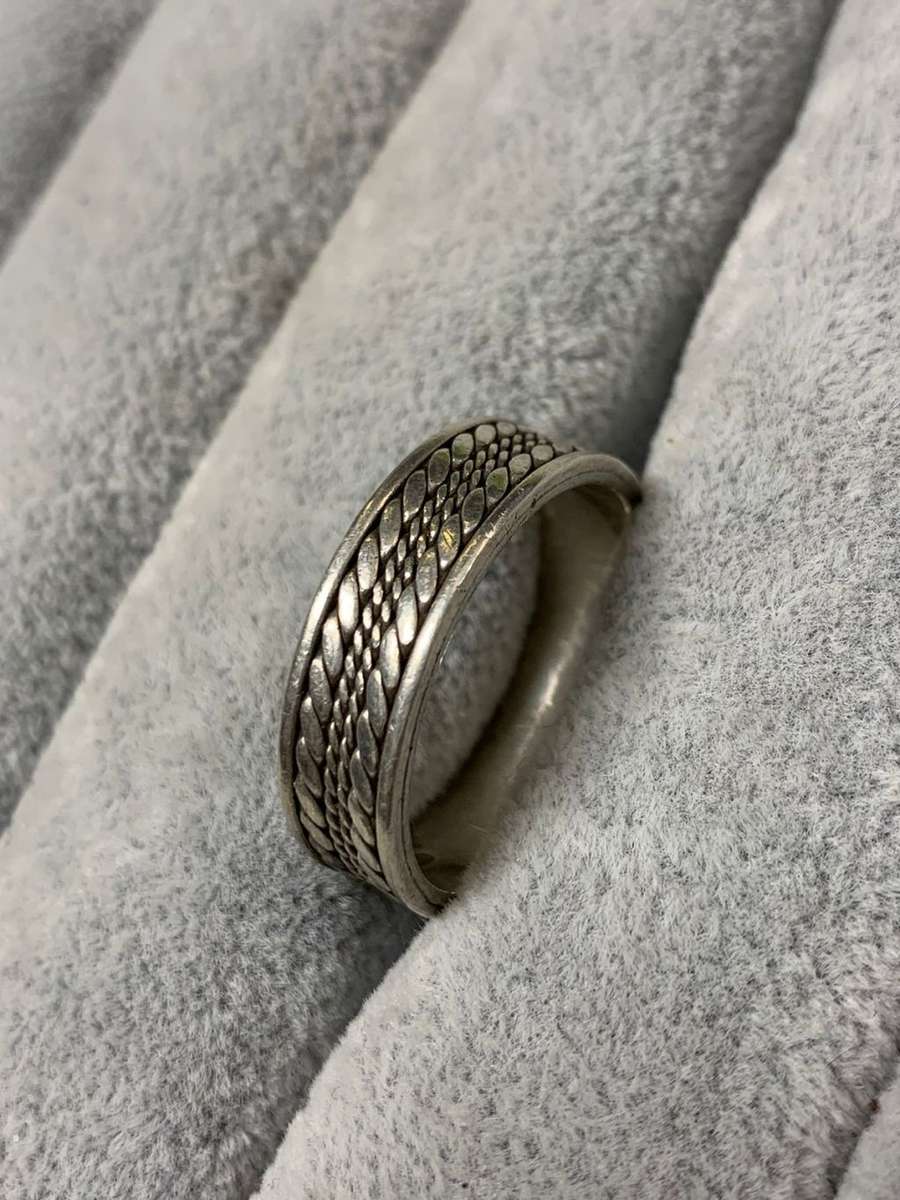 Patterned Silver Ring