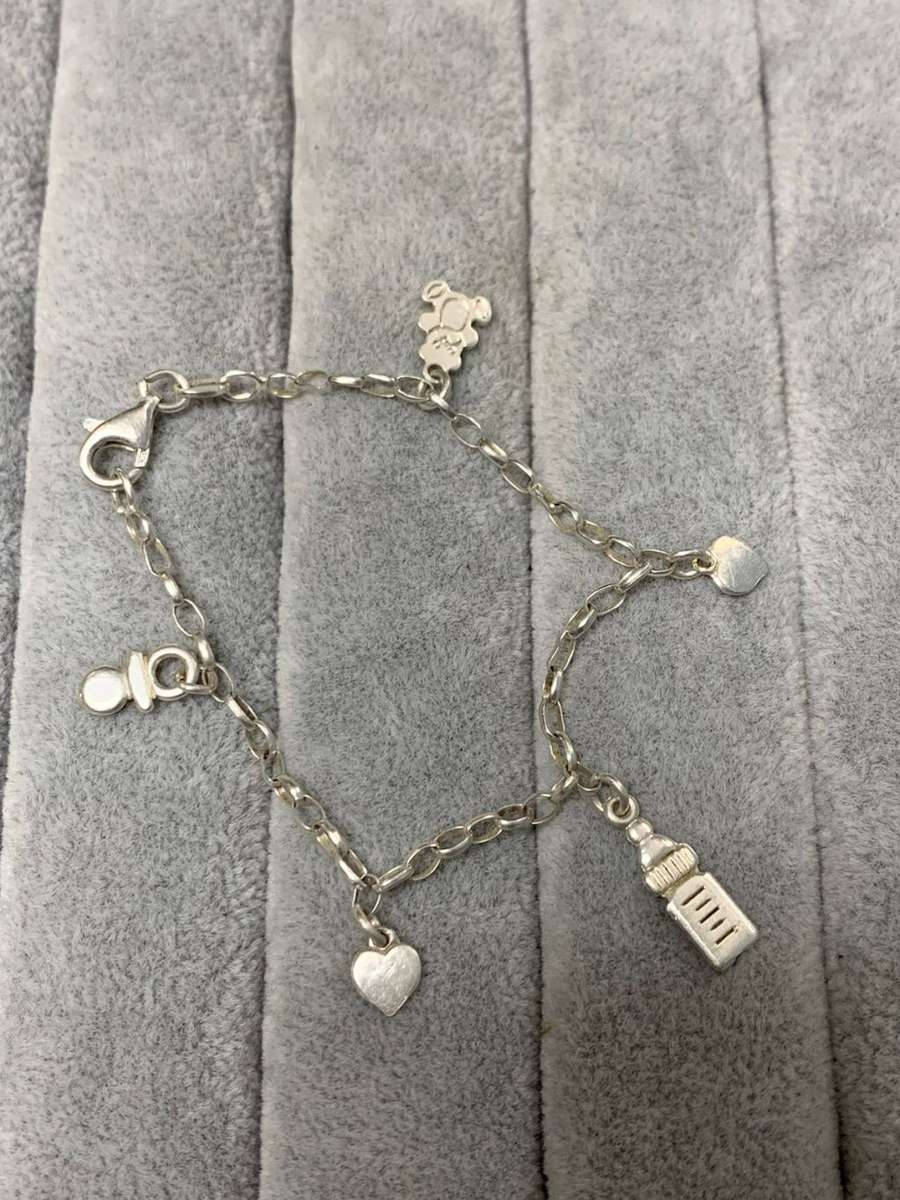Silver Baby Charms Bracelet