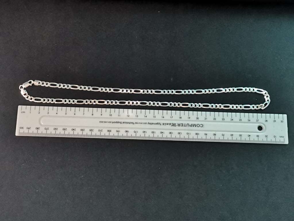 Silver Figaro Chain