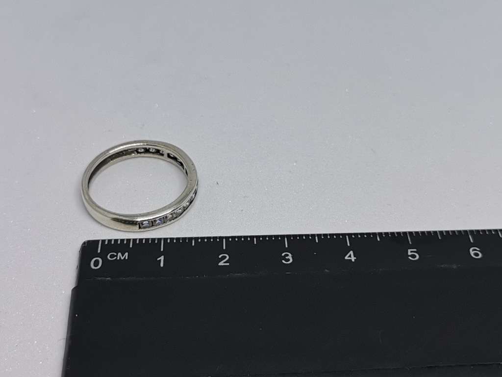 Silver Half-Eternity Ring
