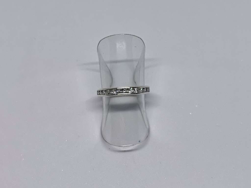 Silver Half-Eternity Ring