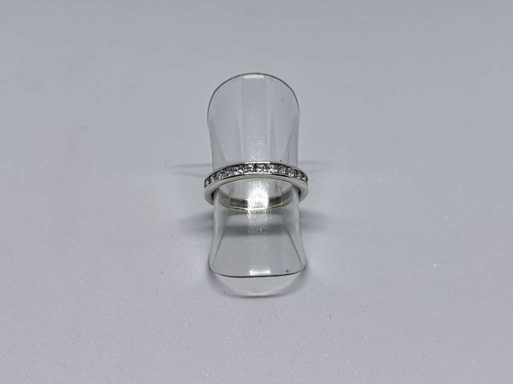 Silver Half-Eternity Ring