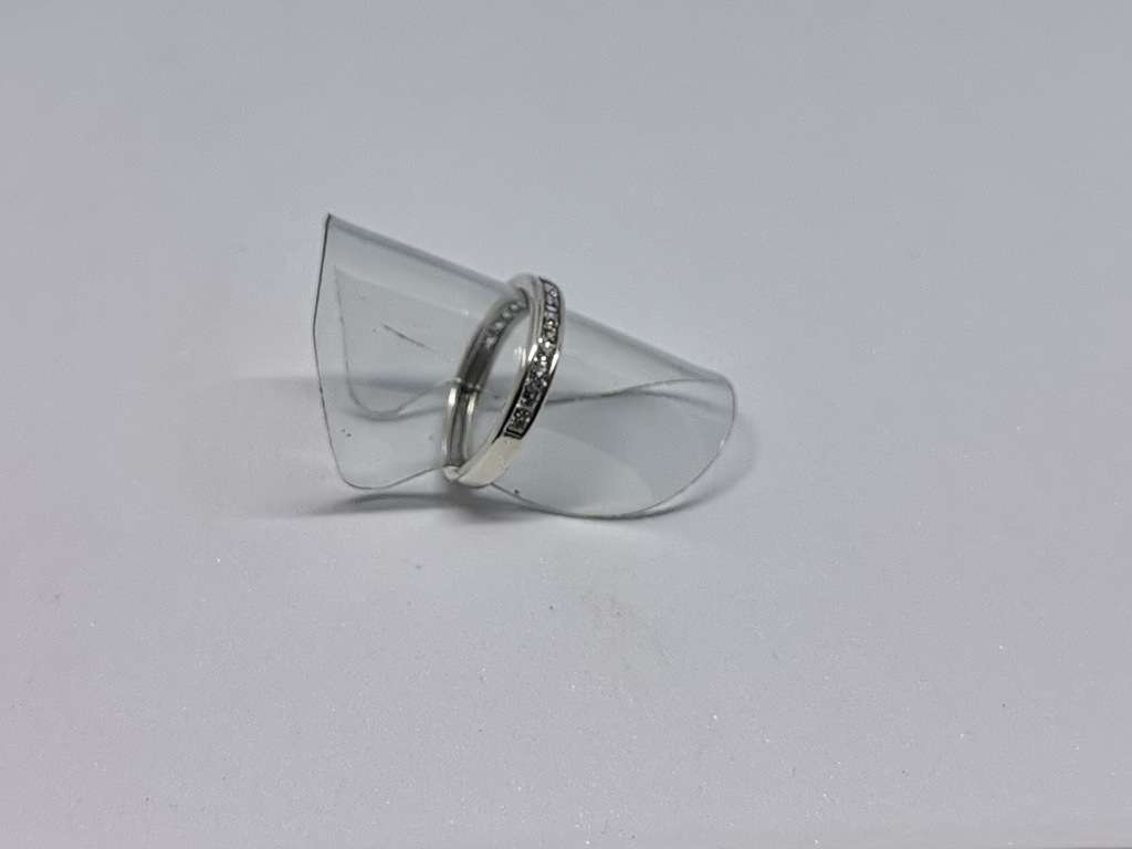 Silver Half-Eternity Ring