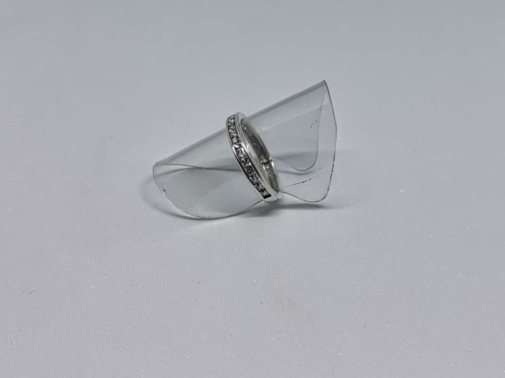 Silver Half-Eternity Ring