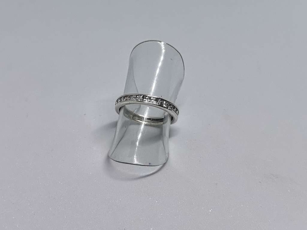 Silver Half-Eternity Ring