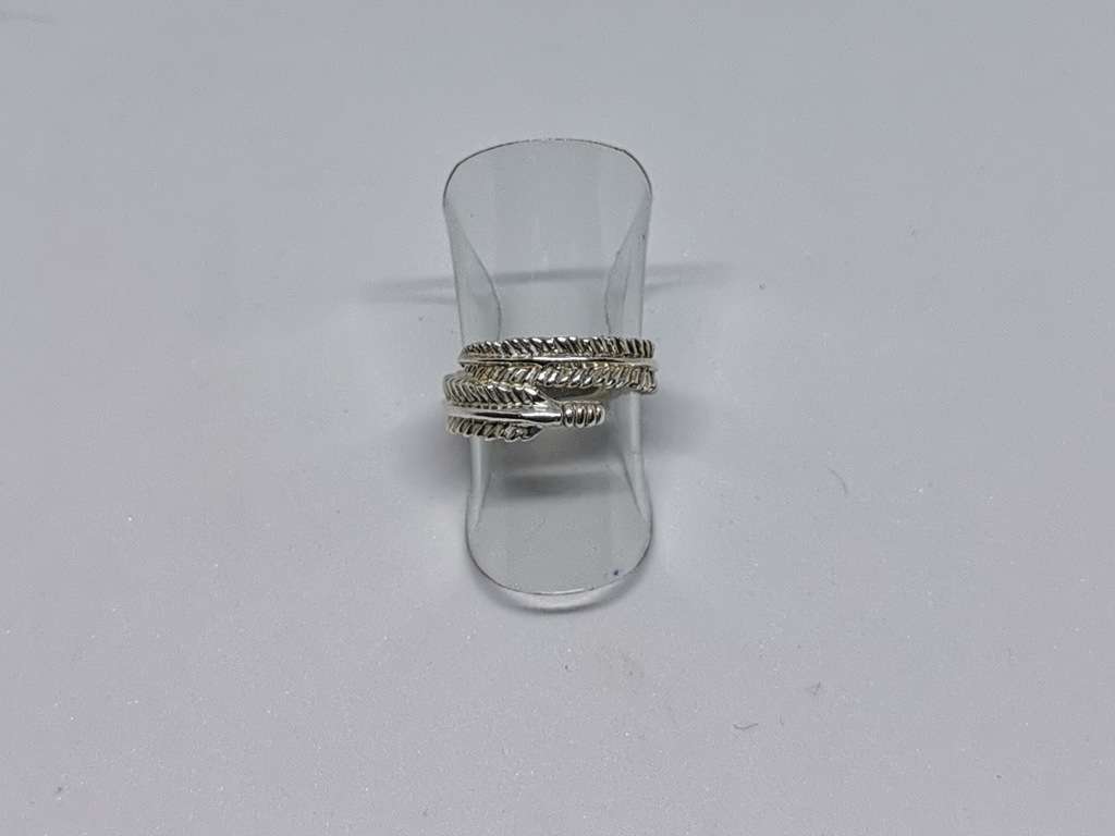 Silver Feather Ring