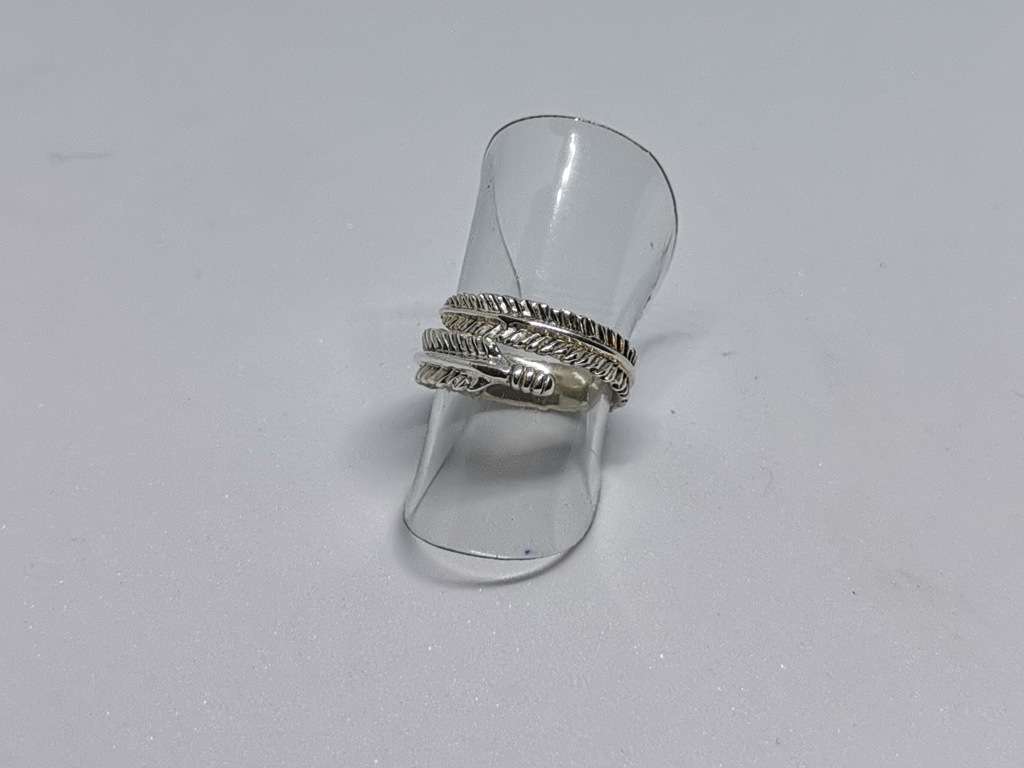 Silver Feather Ring