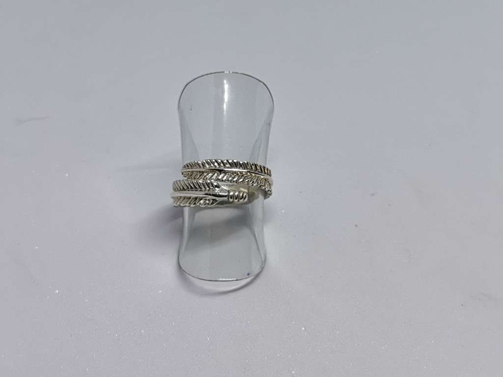 Silver Feather Ring