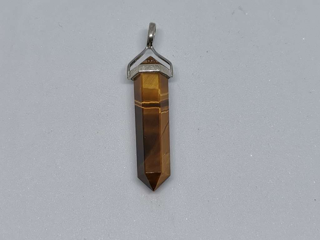 Silver Tiger-Eye Pendant