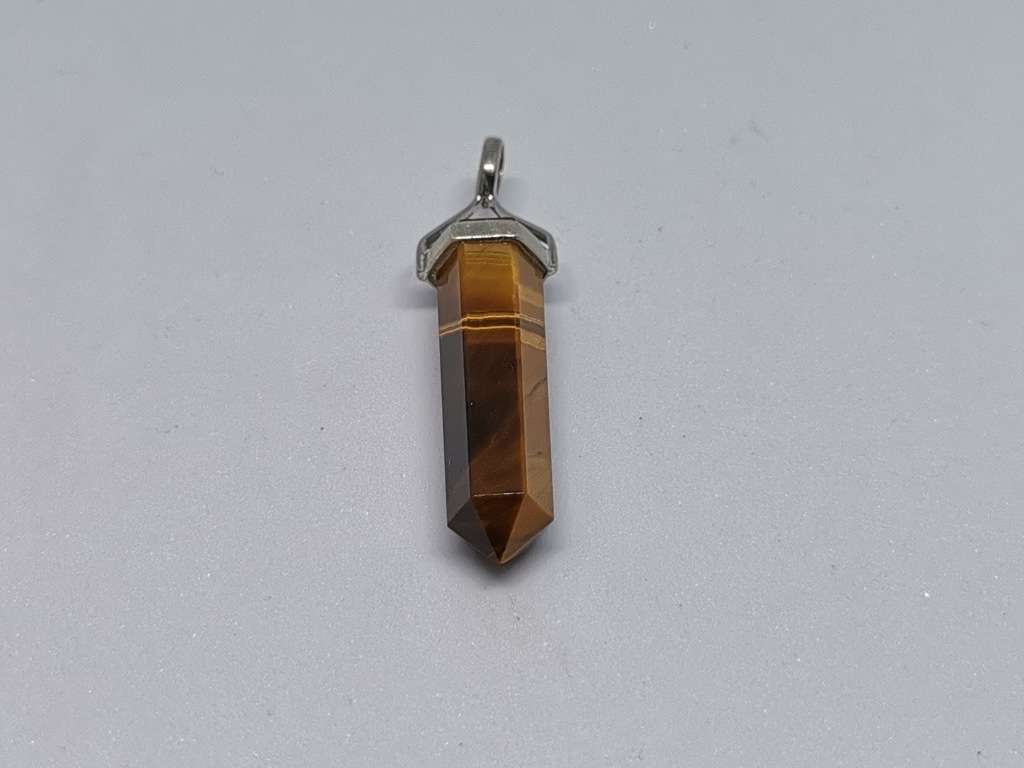 Silver Tiger-Eye Pendant