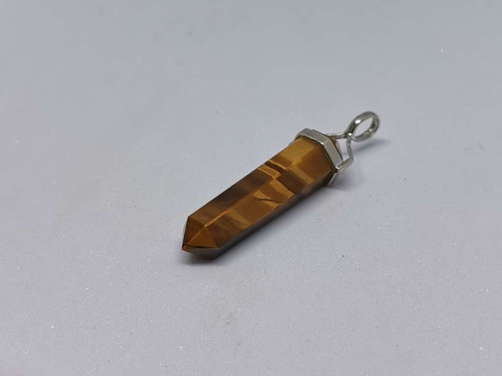 Silver Tiger-Eye Pendant