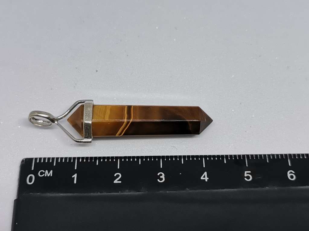 Silver Tiger-Eye Pendant