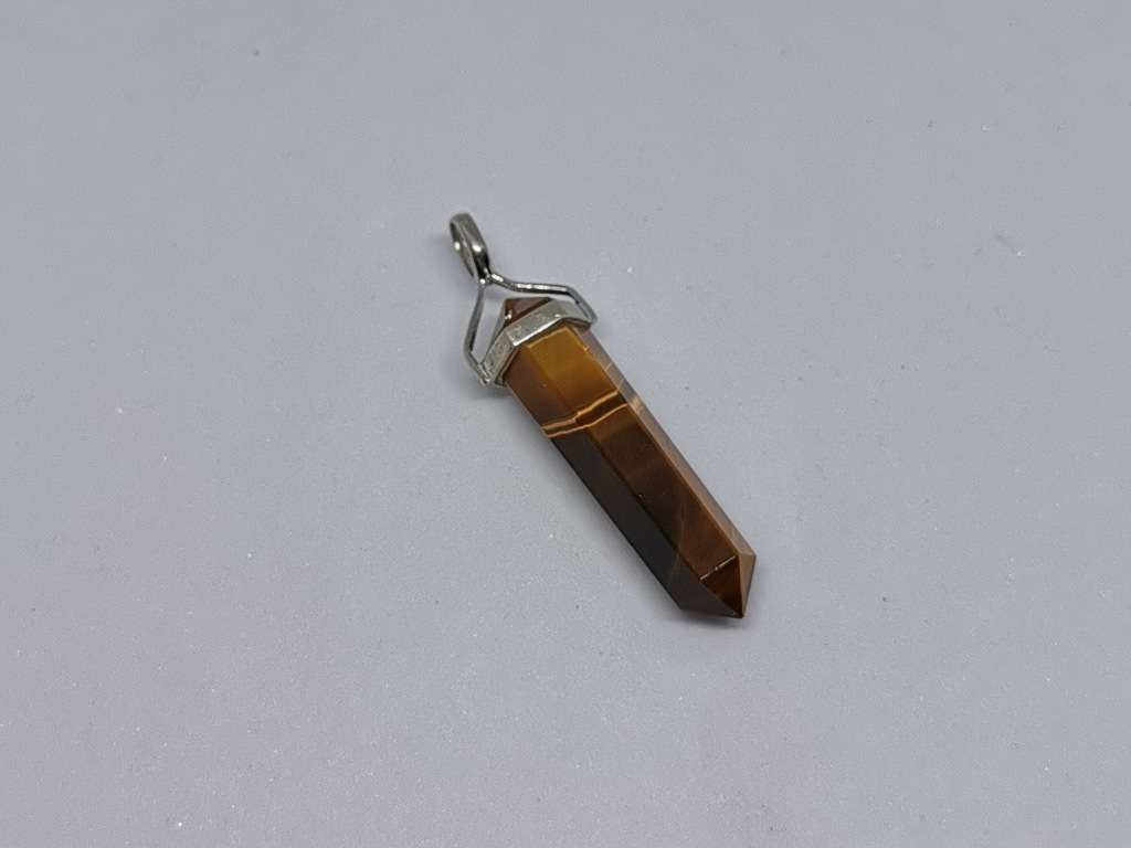 Silver Tiger-Eye Pendant