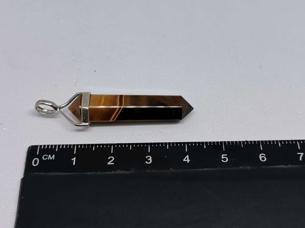 Silver Tiger-Eye Pendant