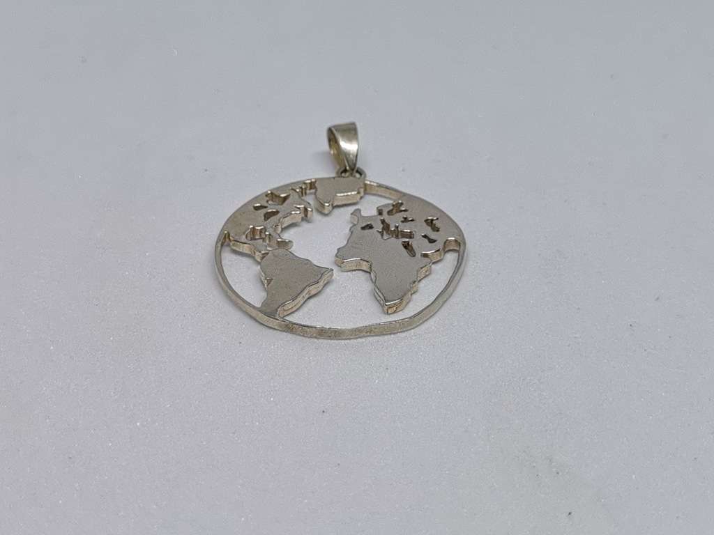 Silver Earth Pendant