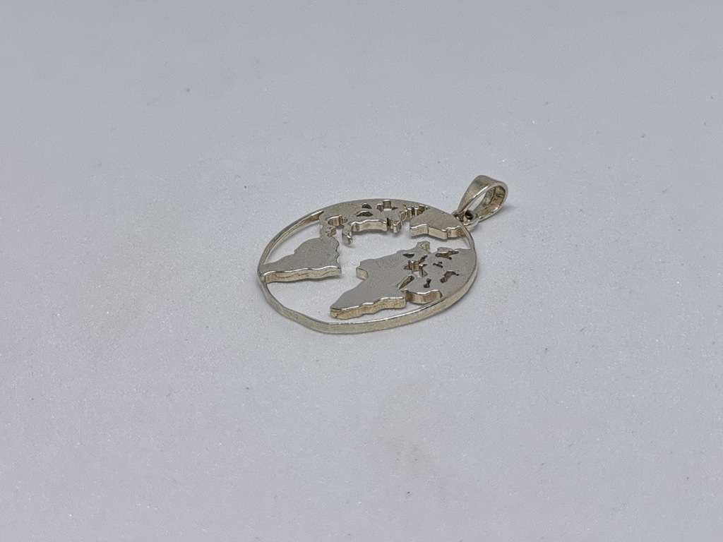 Silver Earth Pendant