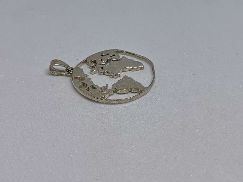 Silver Earth Pendant