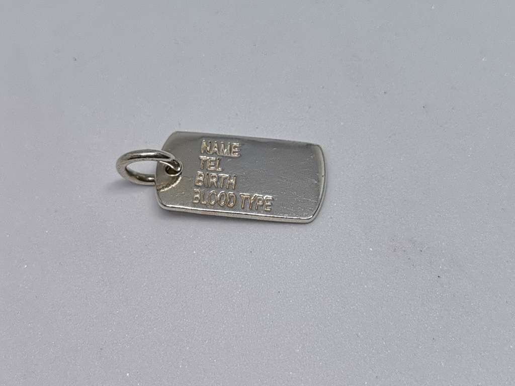 Silver Medical Emergency Pendant
