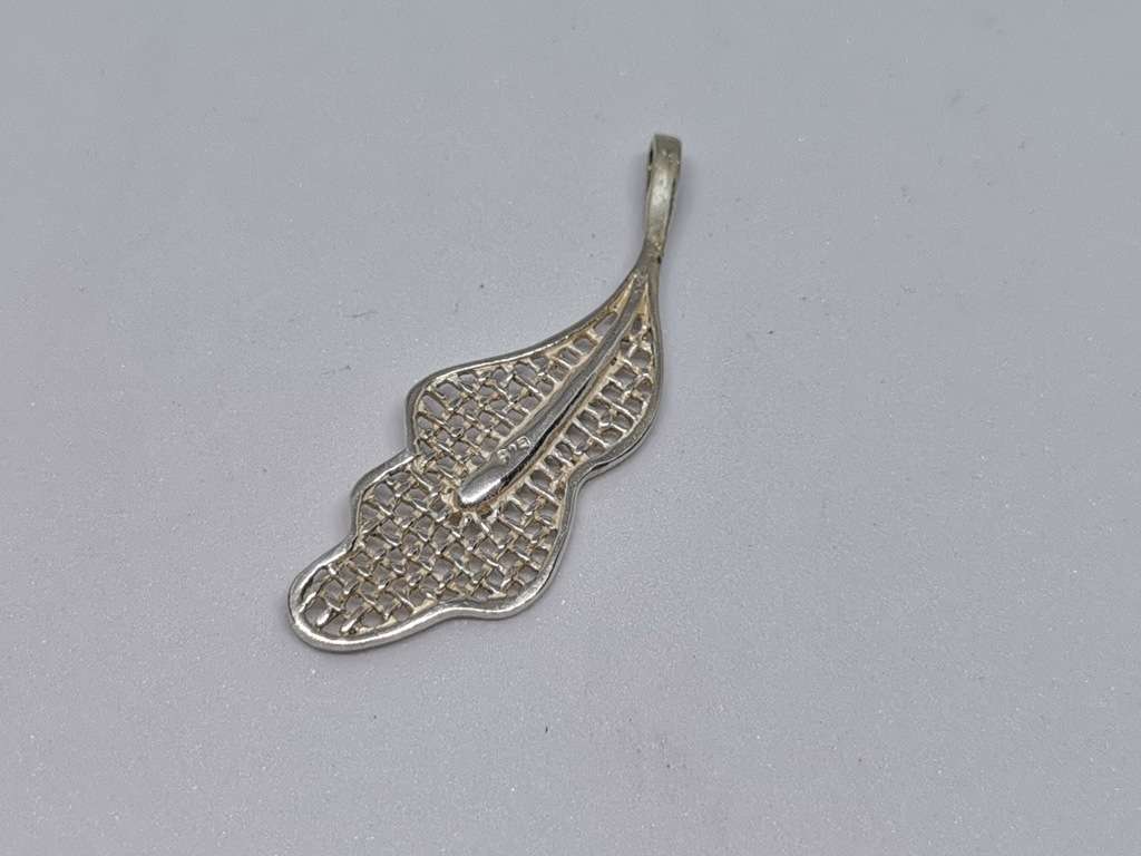 Silver Feather Pendant