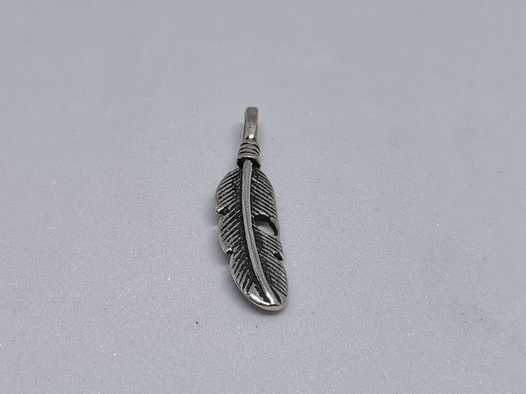 Silver Feather Pendant