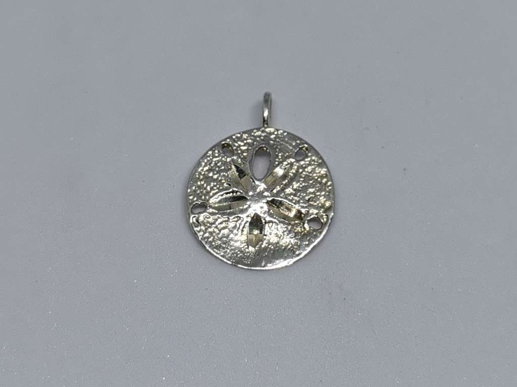 Silver Pansy Shell Pendant