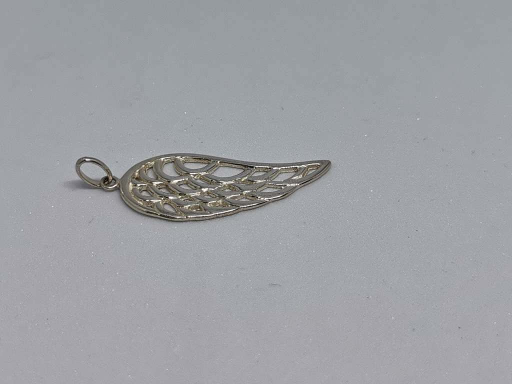 Silver Angel Wing Pendant