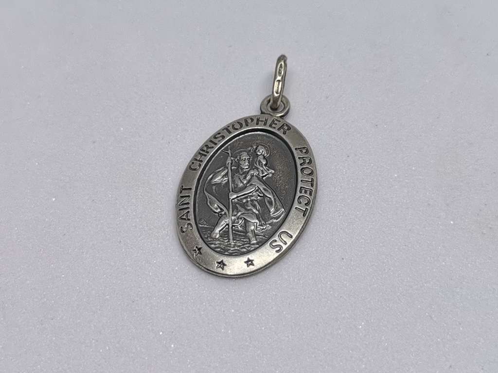 Silver St Christopher Pendant