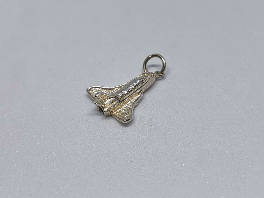 Silver Spaceship Pendant