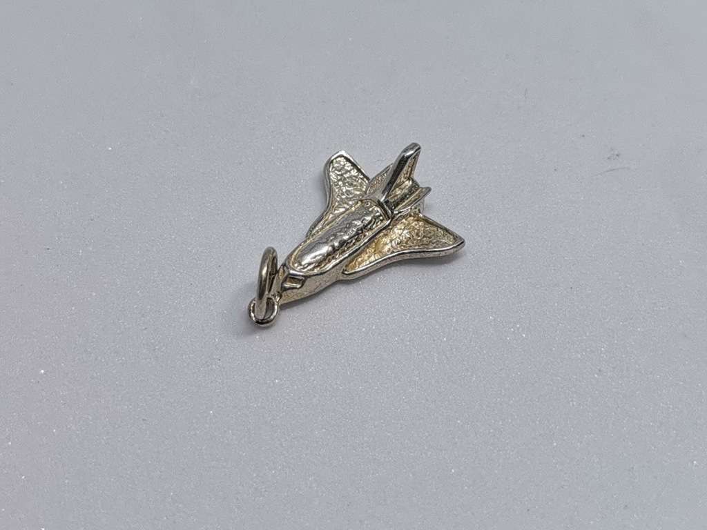 Silver Spaceship Pendant