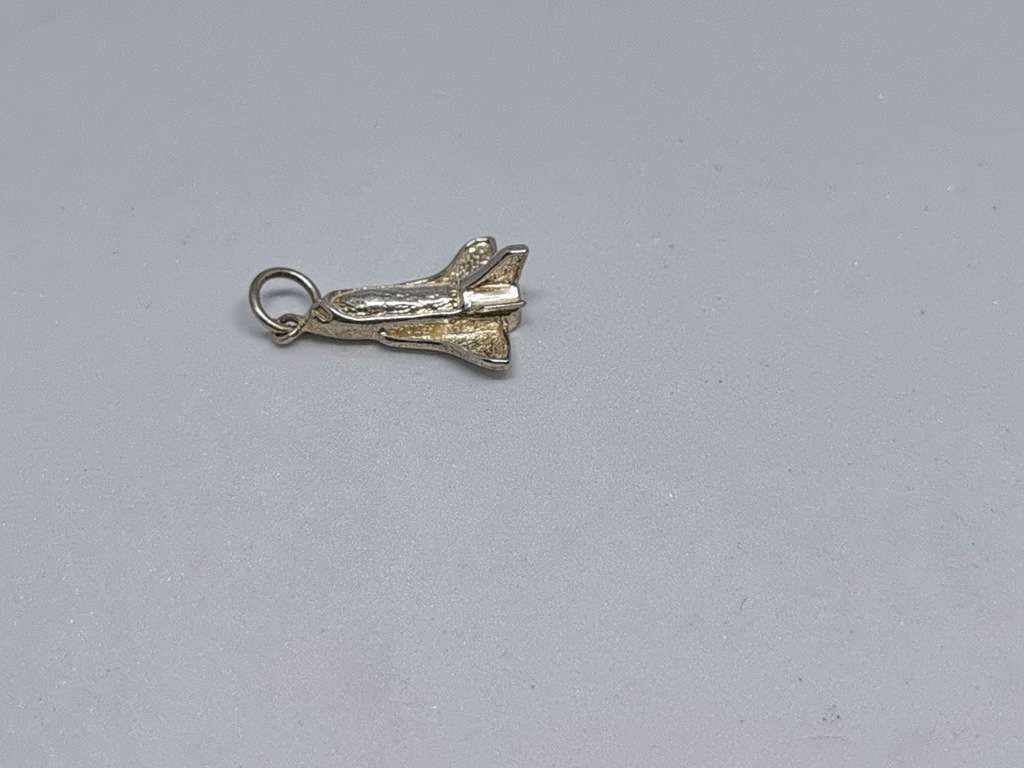 Silver Spaceship Pendant