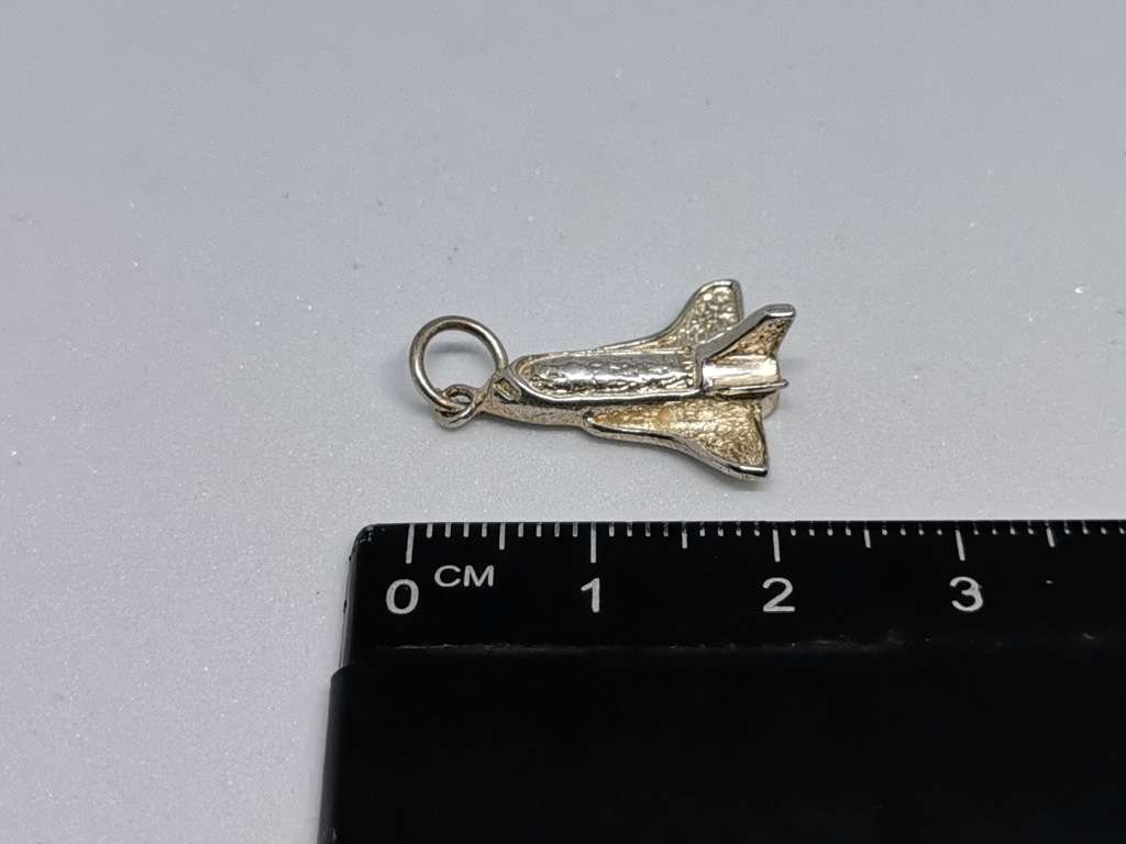 Silver Spaceship Pendant
